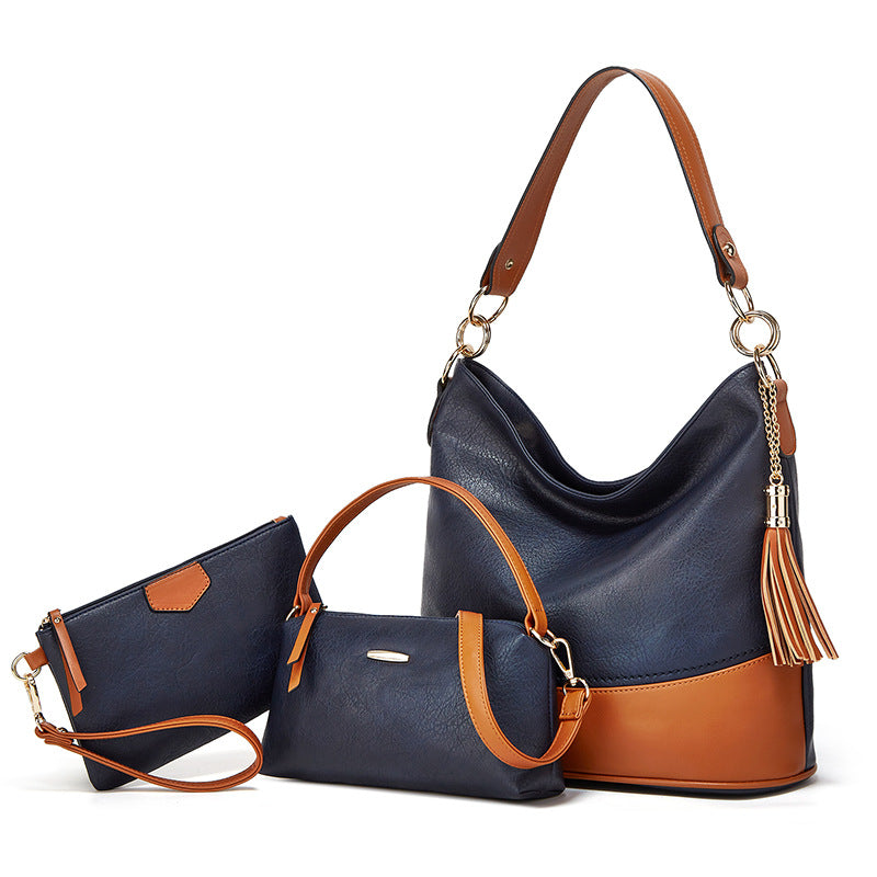 Wholesale PU Large Capacity Mother Bag Crossbody Bag Single Shoulder Bag Set